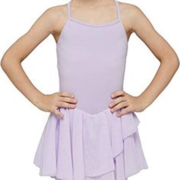 lilac skirted leotard